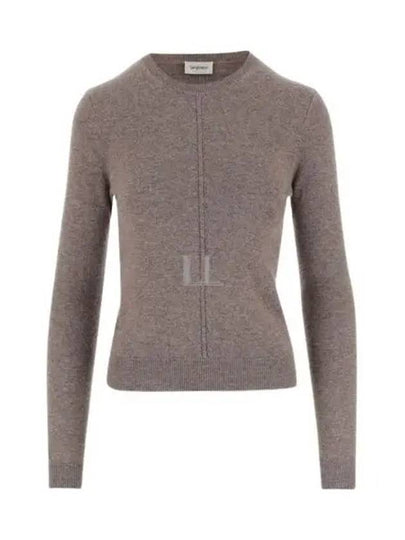 Openwork Cashmere Sweatshirt Taupe - SAINT LAURENT - BALAAN 2