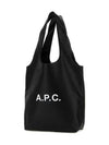 Ninon Small Recycled Leather Tote Bag Black - A.P.C. - BALAAN 5