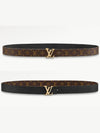 LV Iconic 25mm Reversible Leather Belt Brown - LOUIS VUITTON - BALAAN 2