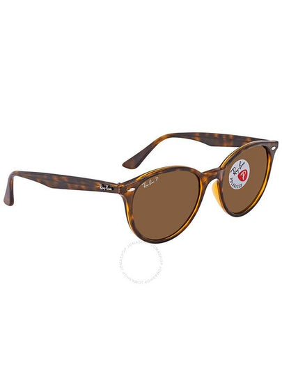 Ray Ban Polarized Brown Classic B-15 Round Sunglasses RB4305 710/83 53 - RAY-BAN - BALAAN 2