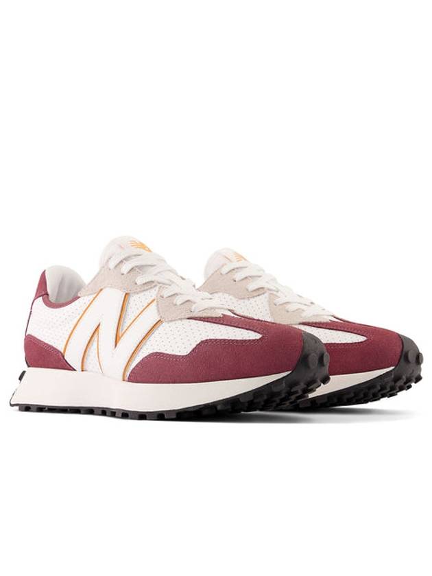 327 Low Top Sneakers Plum White - NEW BALANCE - BALAAN 4