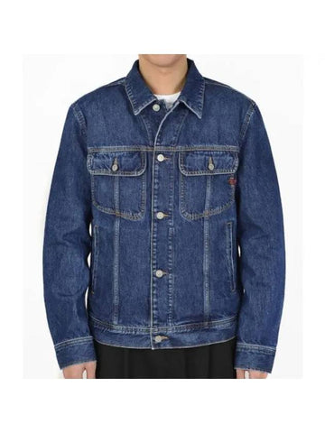 Men's D Barcy Denim Jacket Blue - DIESEL - BALAAN 1