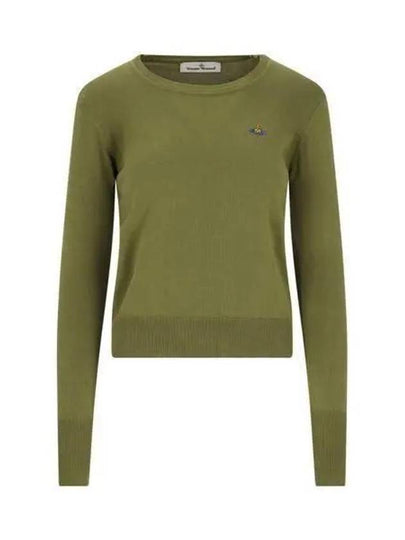 ORB Embroid Logo Knit Top Green - VIVIENNE WESTWOOD - BALAAN 2