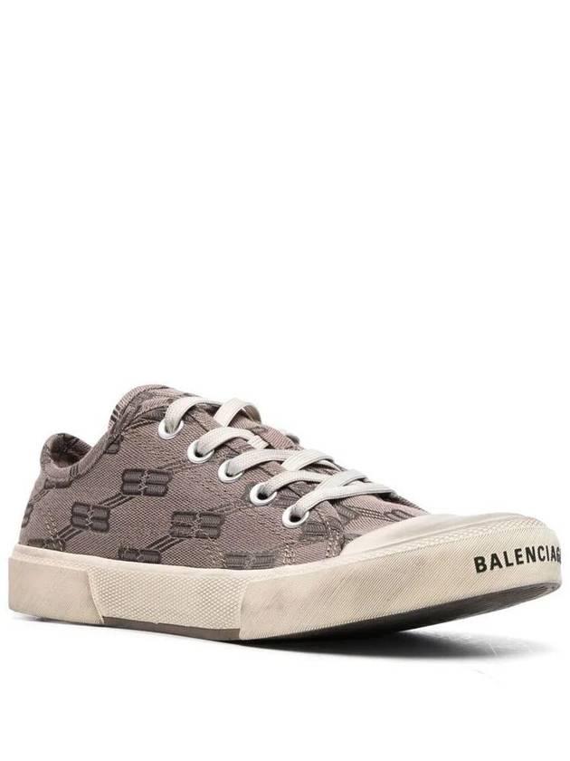 BB Monogram Low-Top Sneakers Grey - BALENCIAGA - BALAAN 6