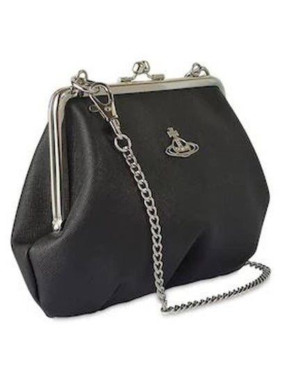 GRANNY Artificial Leather Top Handle Bag Black - VIVIENNE WESTWOOD - BALAAN 2