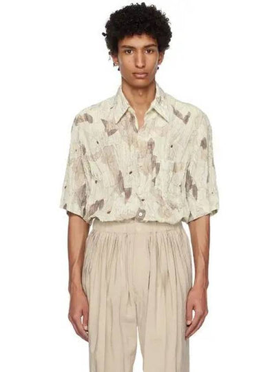 Women's Regular Silk Short Sleeve Shirt Ecru - LEMAIRE - BALAAN 2