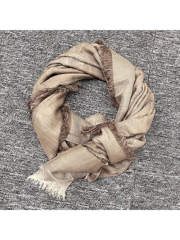 Weekend ADITO Jacquard Muffler Scarf Cashmere Beige 2425546064600 001 - MAX MARA - BALAAN 1