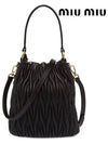 Matelasse Nappa Leather Bucket Bag Black - MIU MIU - BALAAN 4