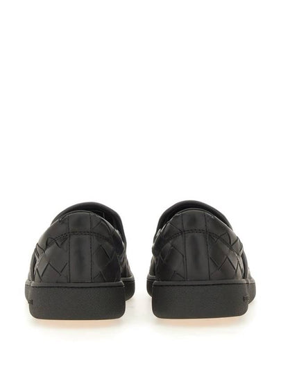 Sawyer Intrecciato Calfskin Slip-Ons Black - BOTTEGA VENETA - BALAAN 2