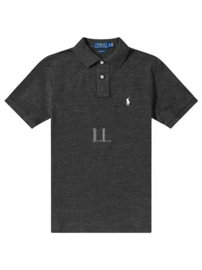 Embroidered Pony Logo White Polo Shirt Black - POLO RALPH LAUREN - BALAAN 2