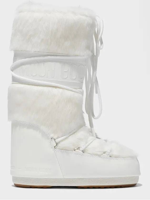 Icon Fake Fur Winter Boots White - MOON BOOT - BALAAN 2