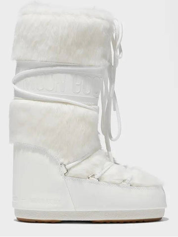 Icon Fake Fur Boots White 1408900 A002 - MOON BOOT - BALAAN 1