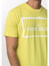 Stencil One Logo Short Sleeve T-Shirt Lime - STONE ISLAND - BALAAN 3