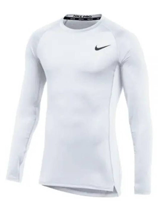 Pro Tight Long Sleeve T-Shirt White - NIKE - BALAAN 2