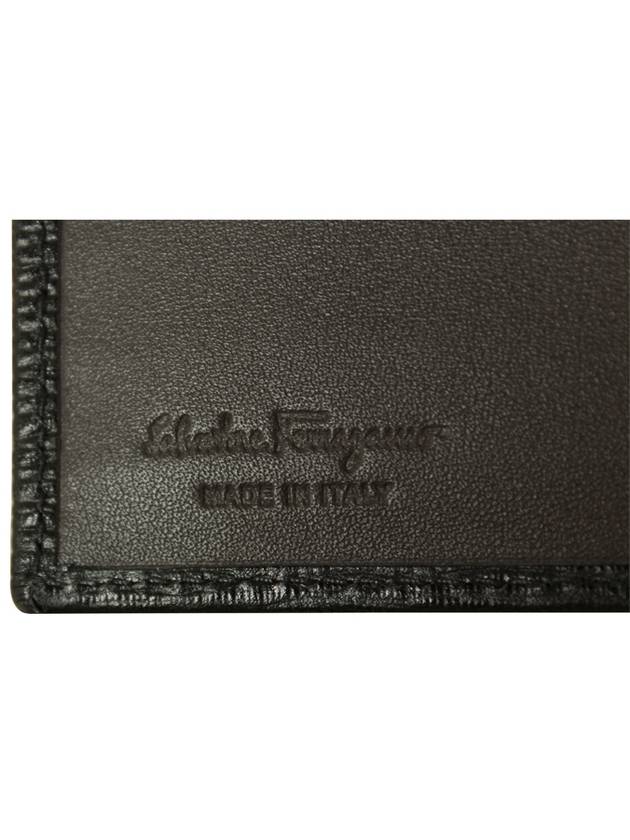 Gancini Half Wallet Black - SALVATORE FERRAGAMO - BALAAN 9