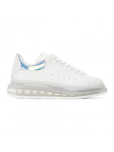 Men's Hologram Silver Tab Air Oversole Low Top Sneakers White - ALEXANDER MCQUEEN - BALAAN 1