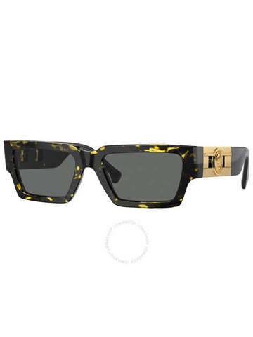 Versace Dark Grey Rectangular Unisex Sunglasses VE4459 542887 54 - VERSACE - BALAAN 1