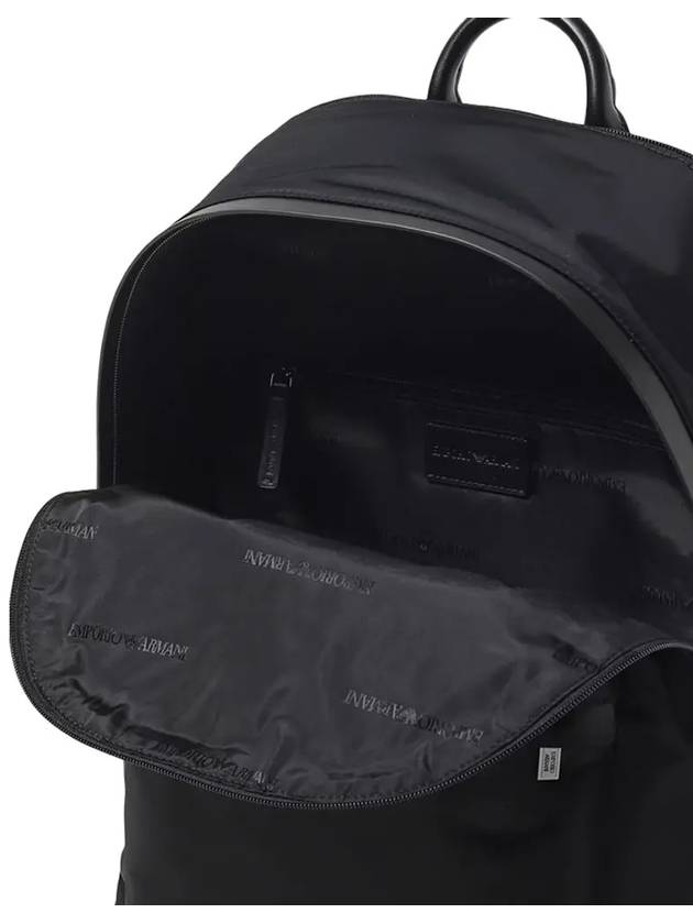 Logo Nylon Backpack Black - EMPORIO ARMANI - BALAAN 5