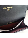 255 Vintage Gold Calfskin Flap Card Wallet Black - CHANEL - BALAAN 8