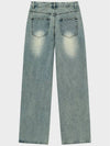 Classic Straight Denim Wide Pants Light Blue - NOIRER FOR WOMEN - BALAAN 8