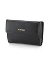 Logo Half Wallet Black - JIL SANDER - BALAAN 1