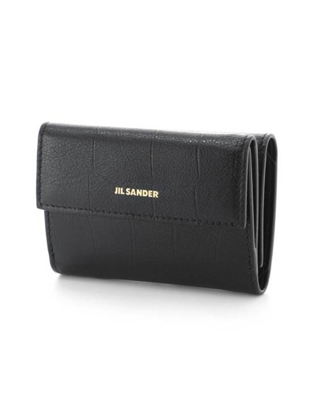 Logo Half Wallet Black - JIL SANDER - BALAAN 1