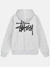 Basic zip up hood ash heather gray 1974870 1975000 - STUSSY - BALAAN 2