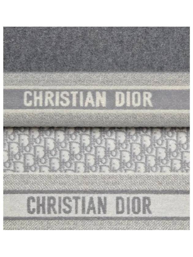 Oblique Cashmere Muffler Grey - DIOR - BALAAN 6