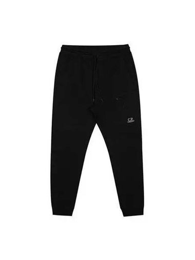 CP Company Logo Embroidered Track Pants Black Khaki 13CMSP058A 005086W - CP COMPANY - BALAAN 1