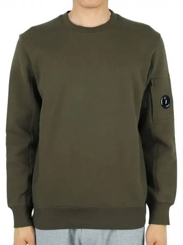 Diagonal Raised Fleece Sweatshirt Ivy Green - CP COMPANY - BALAAN 2