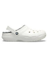 Classic Lined Clog Sandals White - CROCS - BALAAN 1