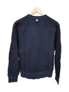 4 Bar V-neck Knit Cotton Cardigan Navy - THOM BROWNE - BALAAN 4