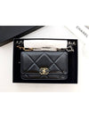 19 Chain Lambskin Wallet Cross Bag Black - CHANEL - BALAAN 2