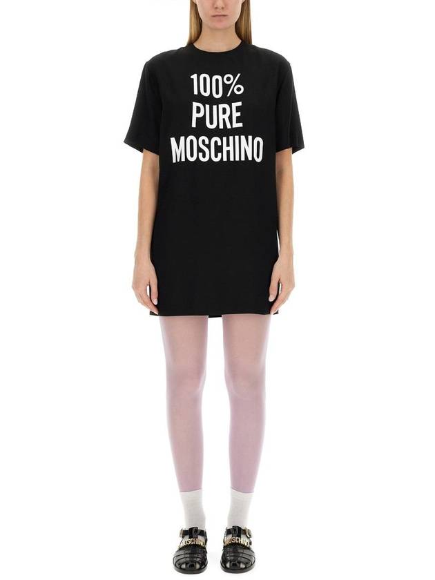 Midi Dress 04430533 1555 BLACK - MOSCHINO - BALAAN 2