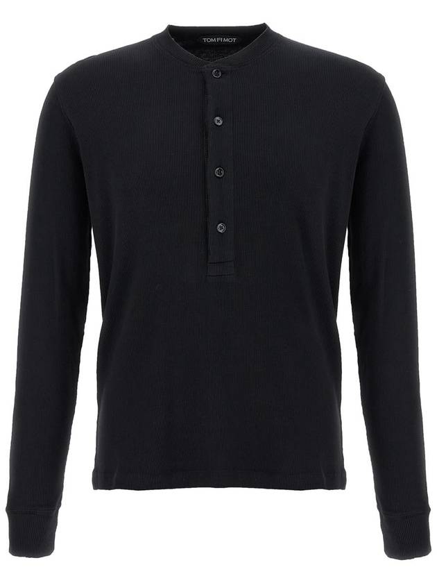 Tom Ford 'Henley' T-Shirt - TOM FORD - BALAAN 1