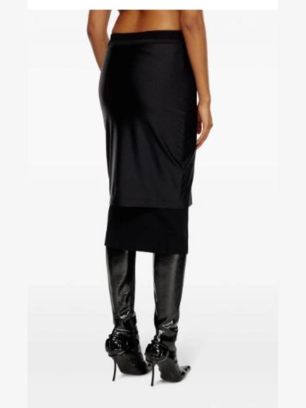 Stretch midi pencil skirt black - DIESEL - BALAAN 4