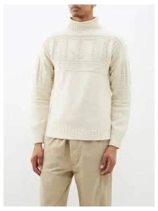 Savings anchor intarsia cotton linen sweater ivory - POLO RALPH LAUREN - BALAAN 1