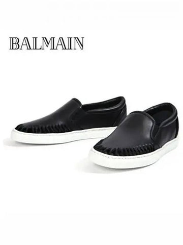 Women s leather slip ons 270319 - BALMAIN - BALAAN 1