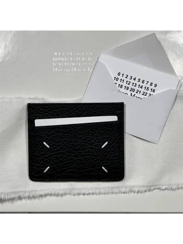 Four Stitch Card Wallet Black - MAISON MARGIELA - BALAAN 3