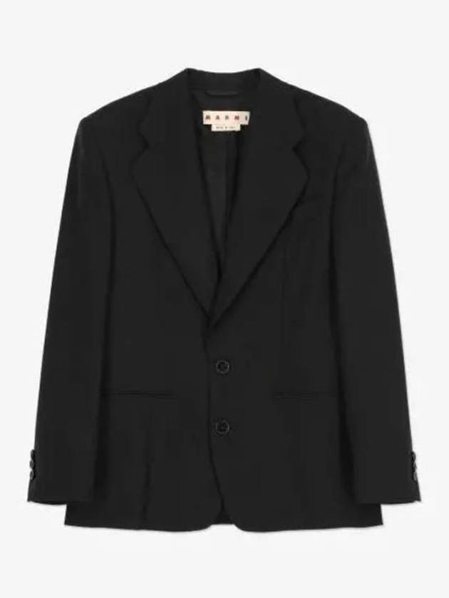 Blazer Wool Jacket Black - MARNI - BALAAN 2