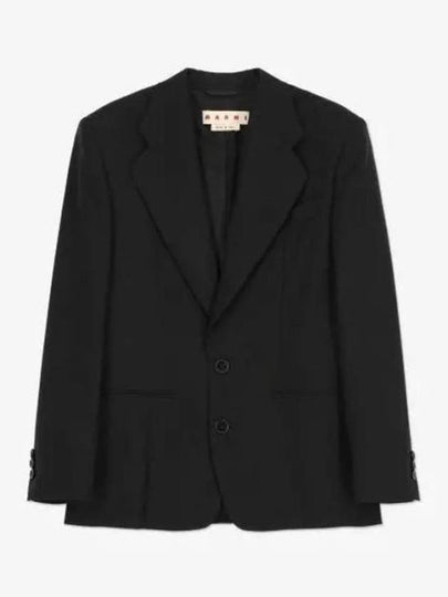 Blazer Wool Jacket Black - MARNI - BALAAN 2