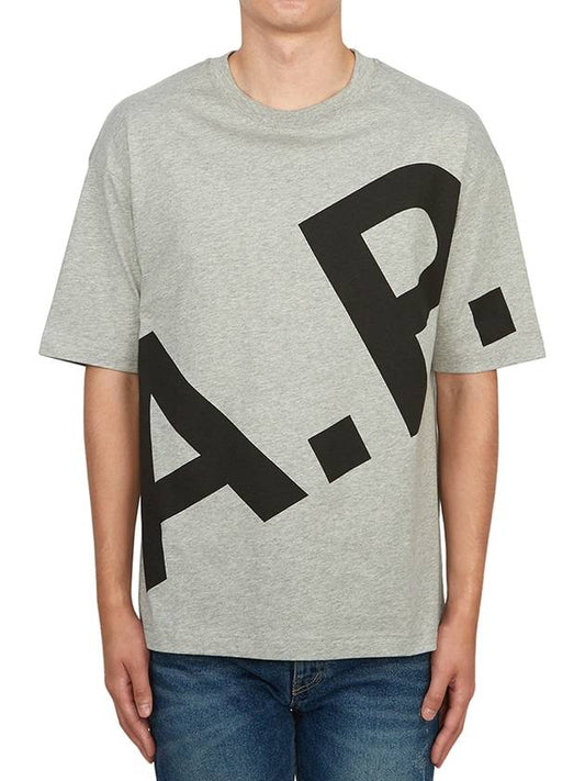 Cory All Over Logo Short Sleeve T-Shirt Grey - A.P.C. - BALAAN 2