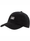 Puma Essential III Embroidered Logo Cotton Ball Cap Black - PUMA - BALAAN 1