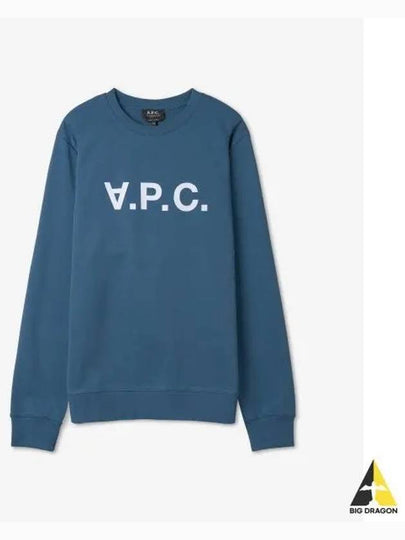 VPC Logo Crew Neck Sweatshirt Blue - A.P.C. - BALAAN 2