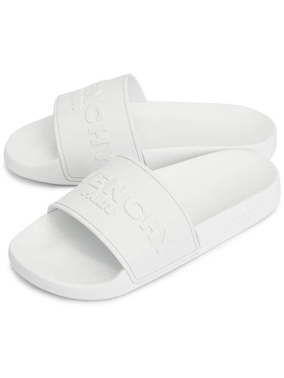 Logo Slippers White - GIVENCHY - BALAAN 2