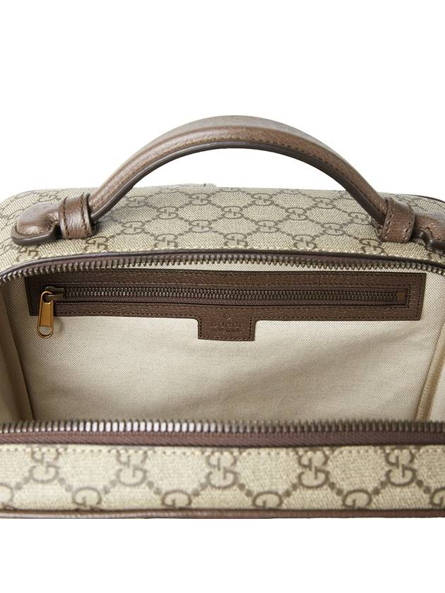 Ophidia GG Leather Medium Backpack Beige - GUCCI - BALAAN 8