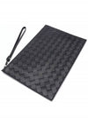 Intrecciato Strap Large Clutch Bag Black - BOTTEGA VENETA - BALAAN 6