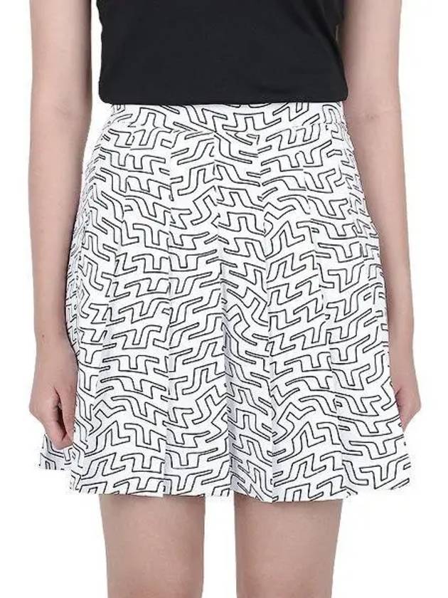 Golf Adina Print Skirt White - J.LINDEBERG - BALAAN 2