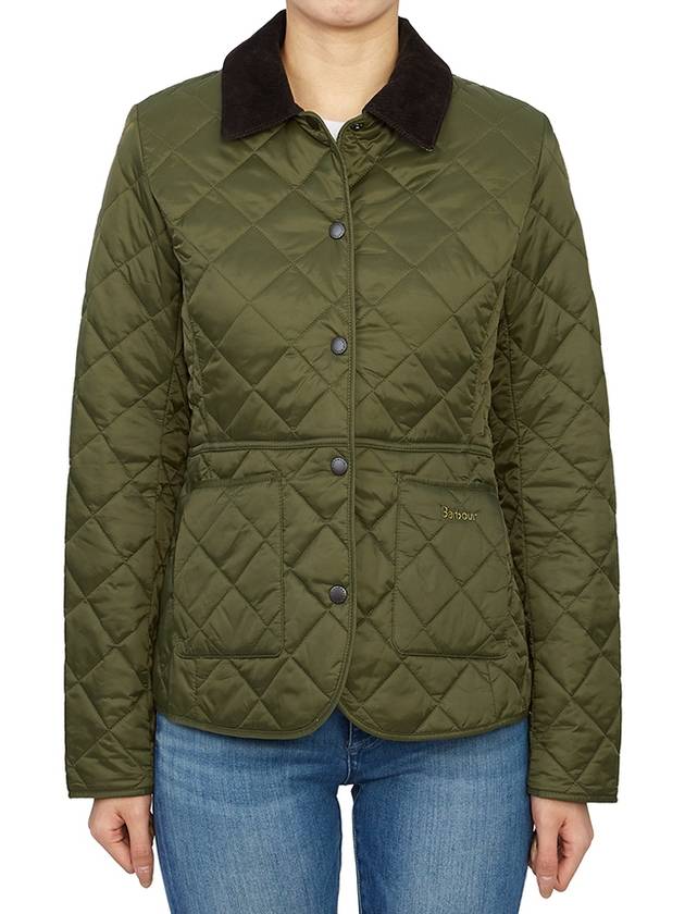 Deveron Quilting Jacket Pale Pink Olive - BARBOUR - BALAAN 5