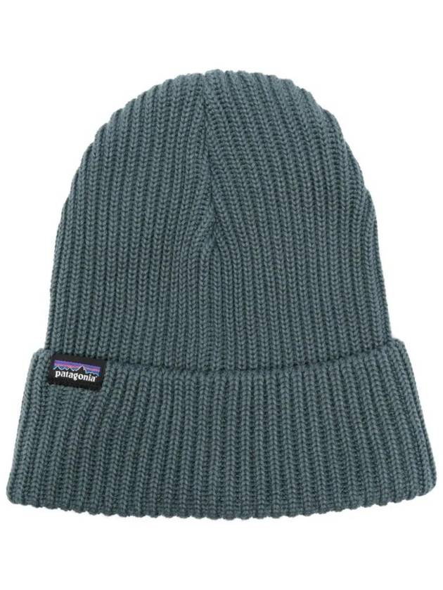 Fisherman Logo Tag Knit Beanie Green - PATAGONIA - BALAAN 1